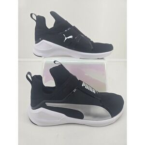 Puma Enzo 2 Black Silver White Women's Size 6.5 EU 37.5 Running Shoes